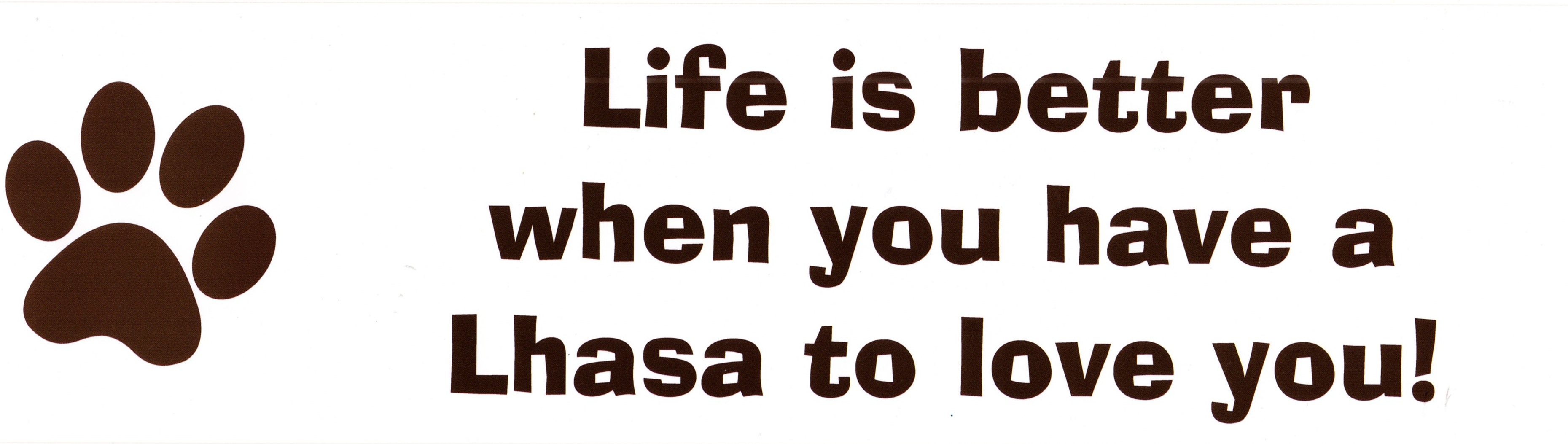 Life is better when you have a lhasa to love you.